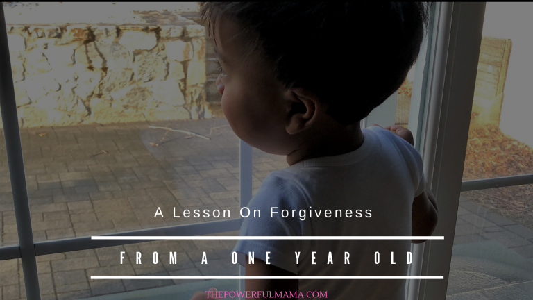 A Lesson On Forgiveness From A ONE Year Old
